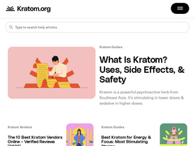 'kratom.org' screenshot