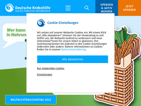 'krebshilfe.de' screenshot