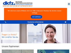 'krebsinformationsdienst.de' screenshot