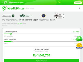 'kreditpintar.com' screenshot