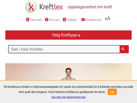 'kreftlex.no' screenshot