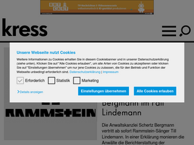 'kress.de' screenshot