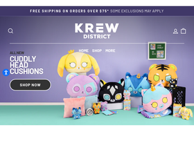 'krewdistrict.com' screenshot