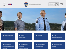'kriminalomsorgen.no' screenshot