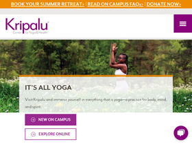 'kripalu.org' screenshot