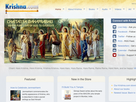 'krishna.com' screenshot