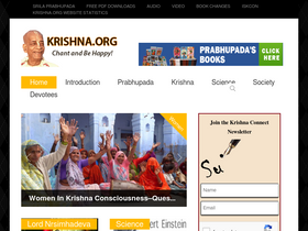 'krishna.org' screenshot