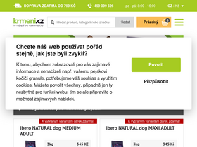 'krmeni.cz' screenshot