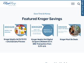 'krogerkrazy.com' screenshot
