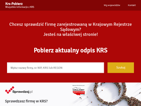 'krs-pobierz.pl' screenshot