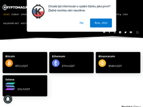 'kryptomagazin.cz' screenshot