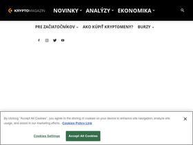 'kryptomagazin.sk' screenshot