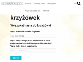 'krzyzowki123.pl' screenshot