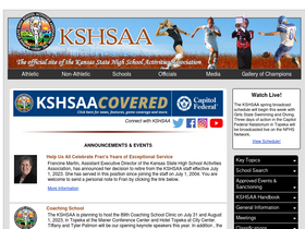 'kshsaa.org' screenshot
