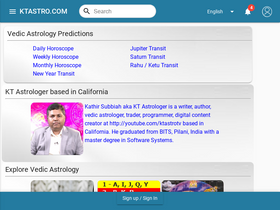 'ktastro.com' screenshot