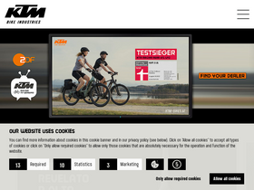 'ktm-bikes.at' screenshot