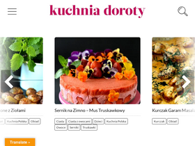 'kuchniadoroty.pl' screenshot