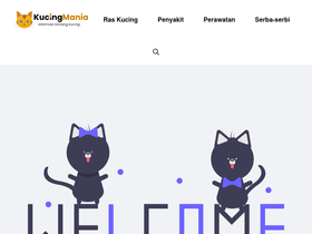 'kucingmania.net' screenshot