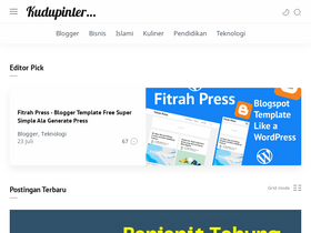 'kudupinter.com' screenshot