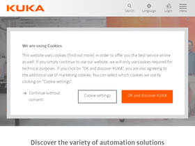 'kuka.com' screenshot
