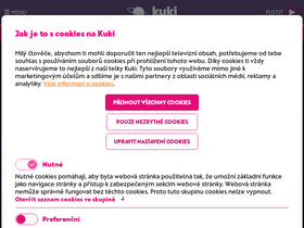 'kuki.cz' screenshot