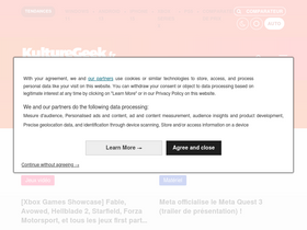'kulturegeek.fr' screenshot