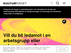 'kulturradet.se' screenshot