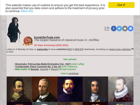 'kunstderfuge.com' screenshot