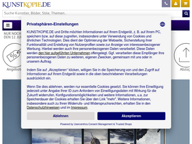 'kunstkopie.de' screenshot