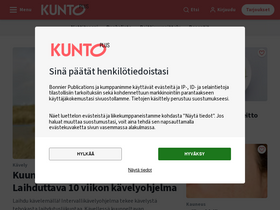 'kuntoplus.fi' screenshot