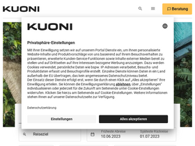 'kuoni.ch' screenshot
