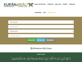 'kuranvemeali.com' screenshot