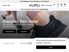 'kurufootwear.com' screenshot