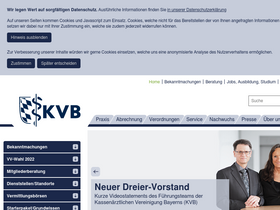 'kvb.de' screenshot