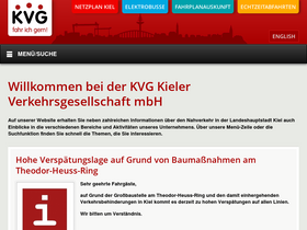 'kvg-kiel.de' screenshot