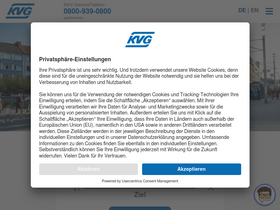 'kvg.de' screenshot