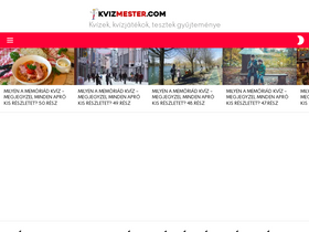 'kvizmester.com' screenshot