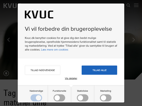 'kvuc.dk' screenshot