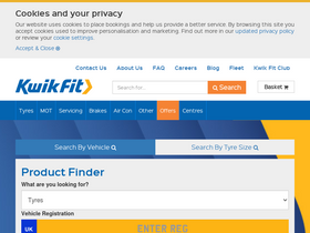 'kwik-fit.com' screenshot