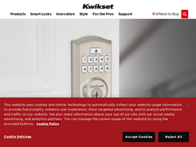'kwikset.com' screenshot