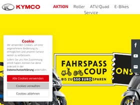 'kymco.de' screenshot