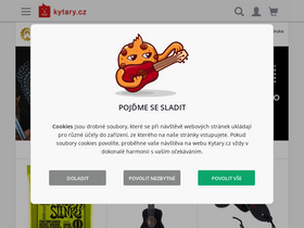 'kytary.cz' screenshot