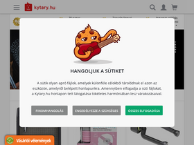 'kytary.hu' screenshot
