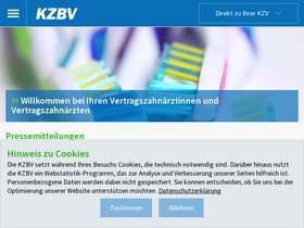 'kzbv.de' screenshot