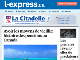 'l-express.ca' screenshot