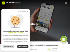 'la-boite-immo.com' screenshot