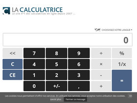 'la-calculatrice.com' screenshot