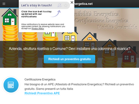 'la-certificazione-energetica.net' screenshot