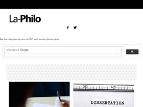 'la-philosophie.com' screenshot