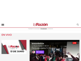 'la-razon.com' screenshot